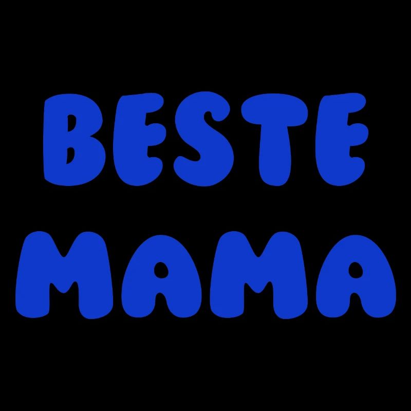 Beste Mama Blau