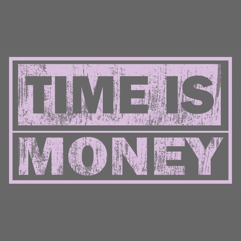Zeit ist Geld Neon-Panel
