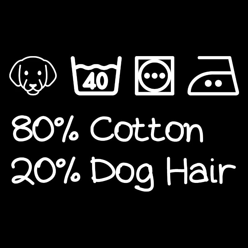 80% coton, 20% poils de chien - Poils de chien