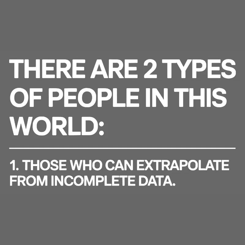 Statistics Analysis Data Science Extrapolation