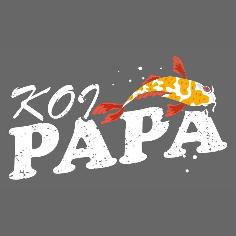 Koi Papa Funny Pond Dad Fish Keeper Pride