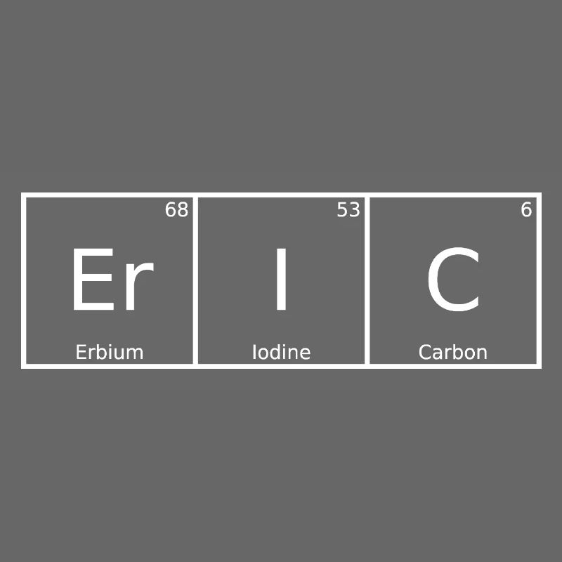Eric Name First Name Chemistry Periodic Table Elements