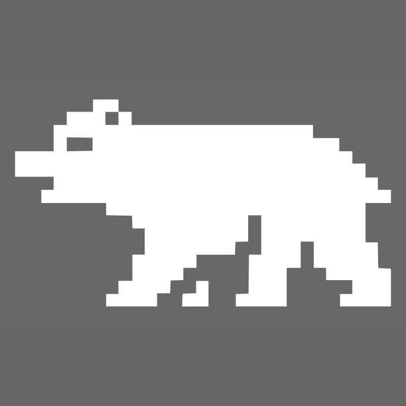 Ours en pixels 8 bits