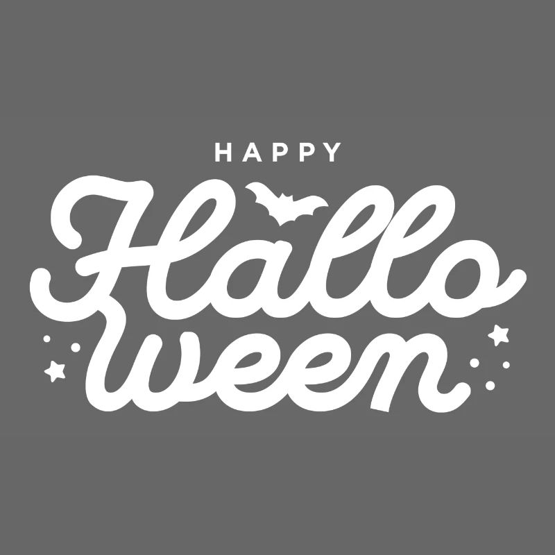 Conception de typographie de chauve-souris festive d’Halloween
