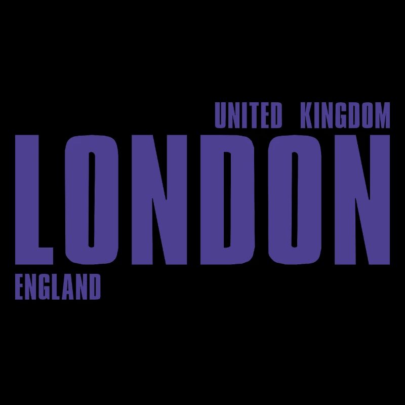 London Bold Typo Violet
