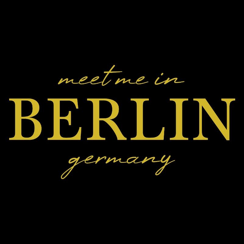 Berlin Germany Fan Flag Design T Shirt