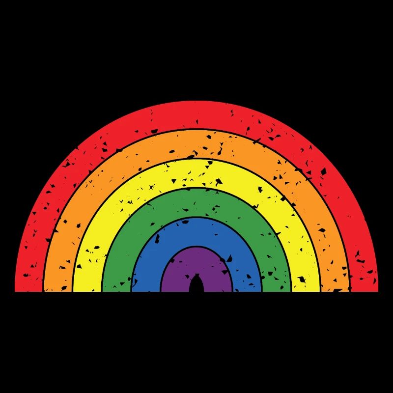 Regenbogenfarben Pride Month LGBTQ+ Grunge Textur