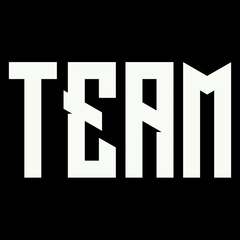 TEAM Block lettering