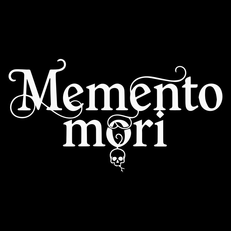 Memento Mori - Citation latine Skull White