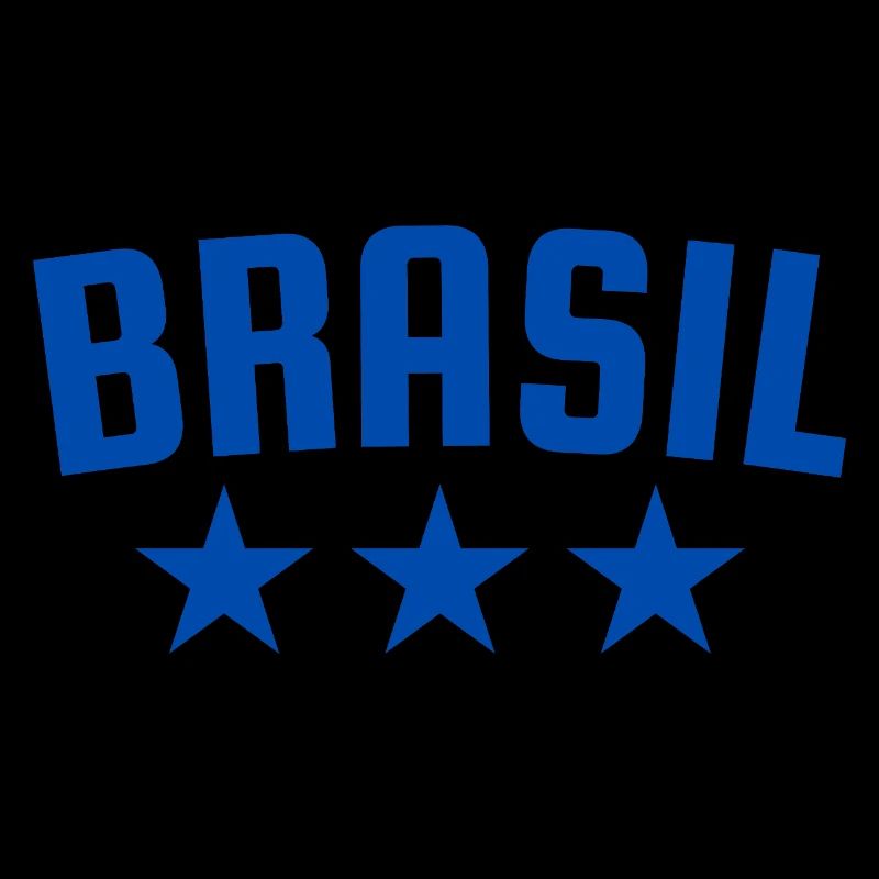 Brasilien 3 Sterne Design Blau