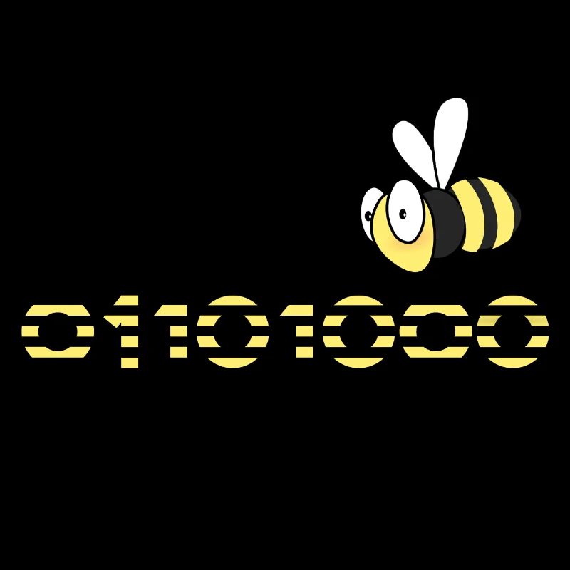 code binaire informatique cadeau de miel d'abeille