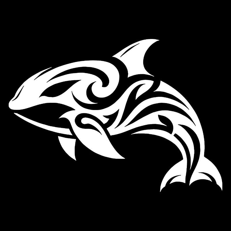 Style de tatouage tribal Orca élégant et élégant