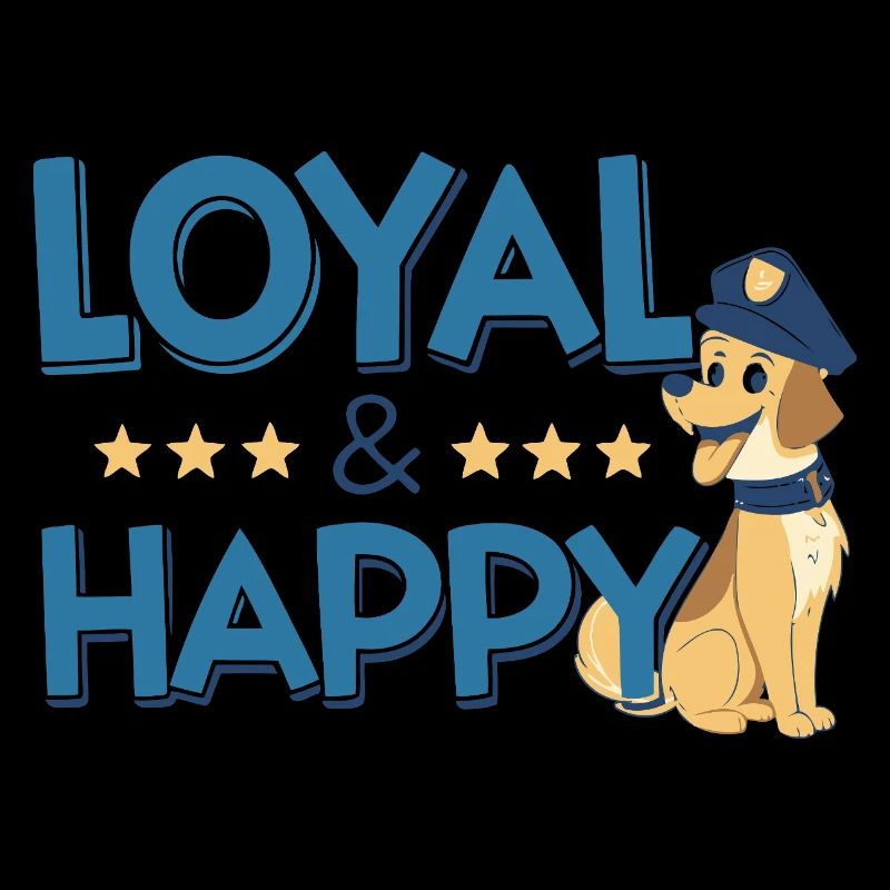 Loyal and Happy Dog Captain