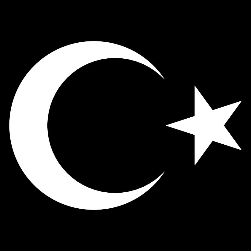 Turkey Flag Motif – Crescent Moon & Star – Powerful