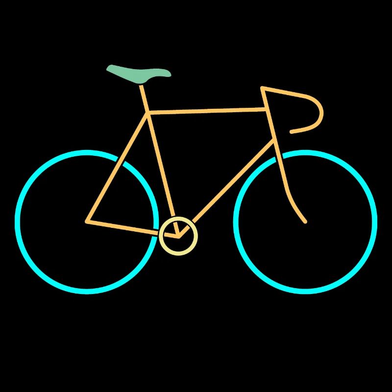 Rennrad gelb blau