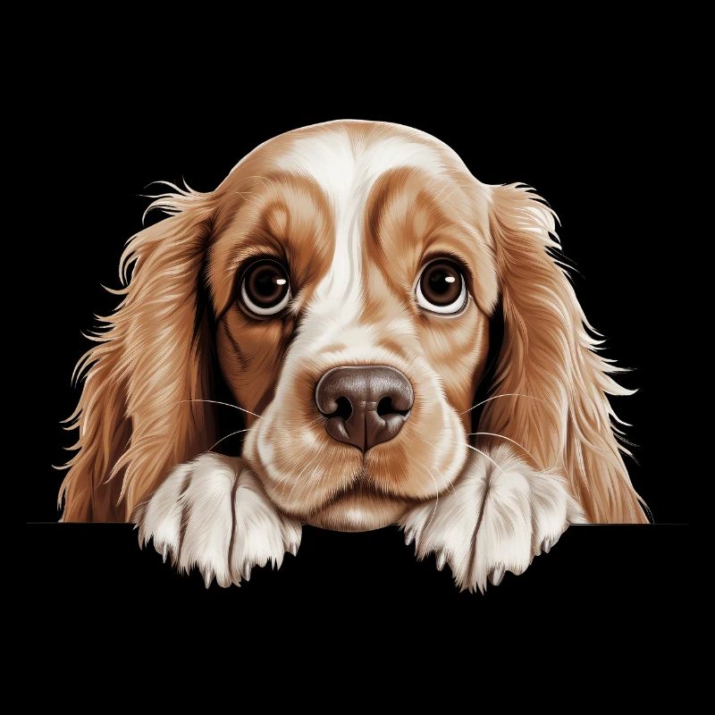 T-shirt portrait effronté Cavalier Spaniel