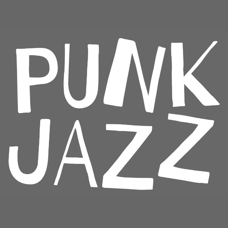 Punk Jazz typography logo Glyphs
