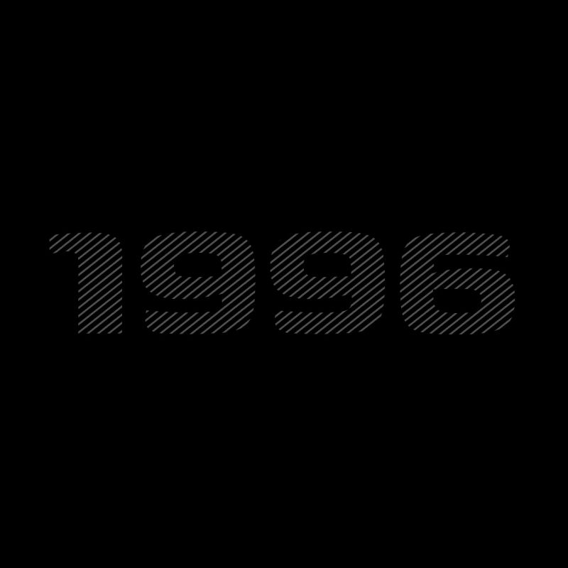 Geboren 1996 Retro Stripe Modernes Geburtstagsdesign