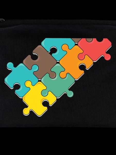bunt Puzzel design Puzzelteil