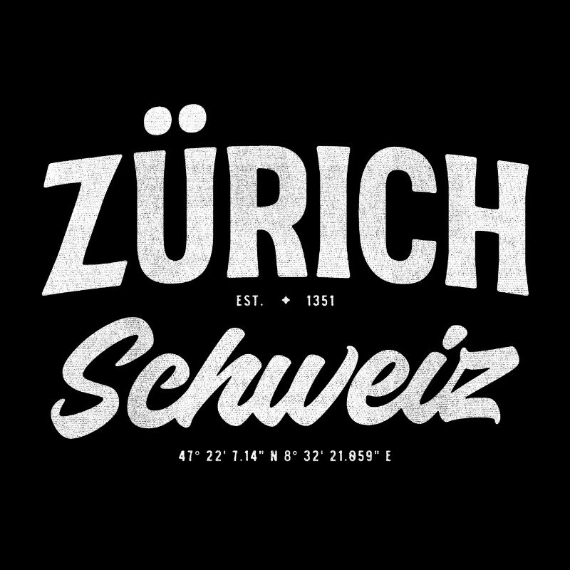 Zürich Schweiz Retro-Logo