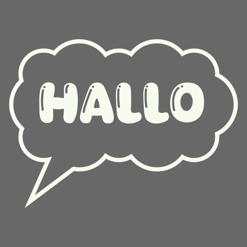 sprechblase hallo