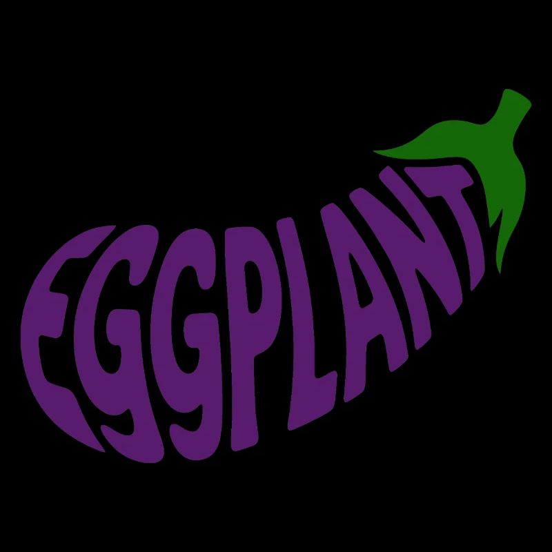 Eggplant - Cool Vegetable Logo