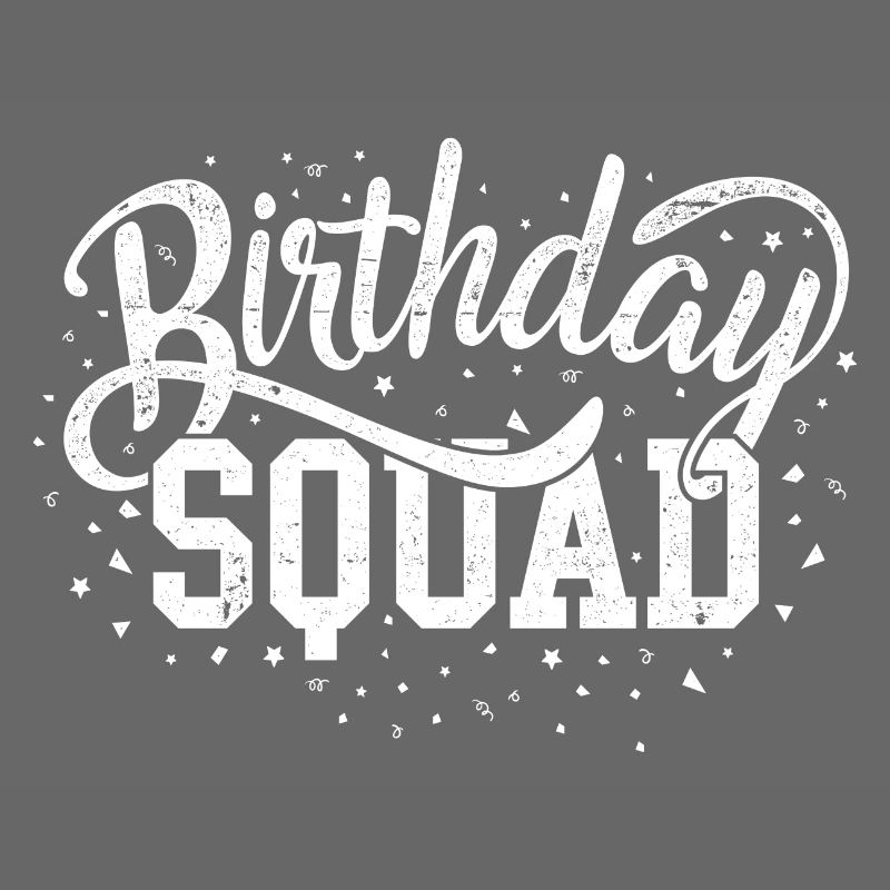 Escouade d’anniversaire Script audacieux