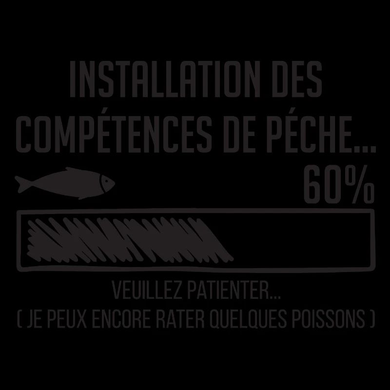 Pêche Humour Barre Progression 60%