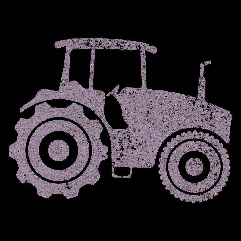 Tractor Silhouette Farmer Grunge Design