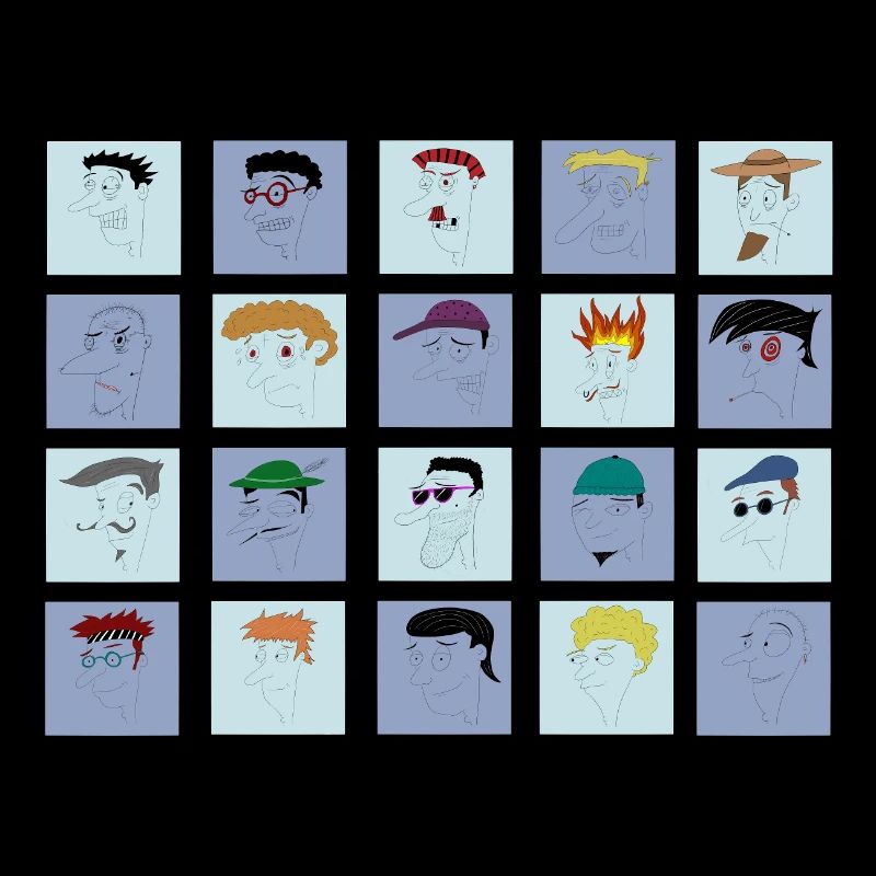 All Faces bisher Sammlung Nr. 1