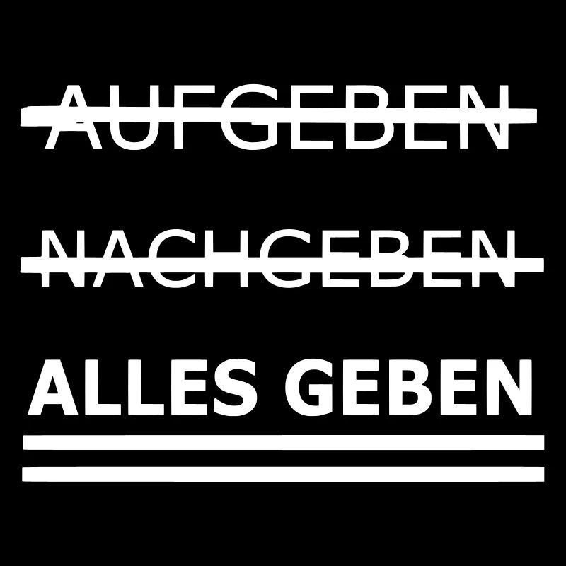 Alles geben