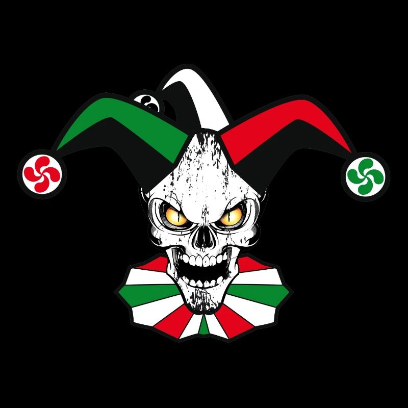 Basque skull Harlequin