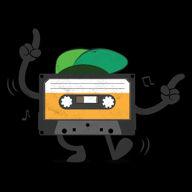 Dancing Cassette Tape (Vintage Style)
