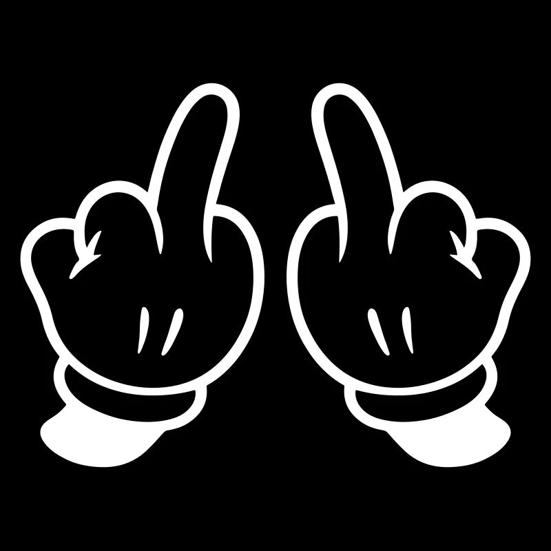 Mittelfinger Hand Frech