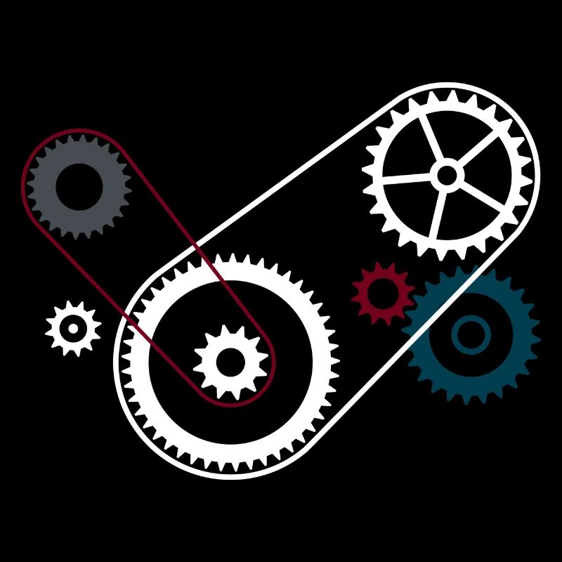 Bloc moteur de boîte de vitesses Gears