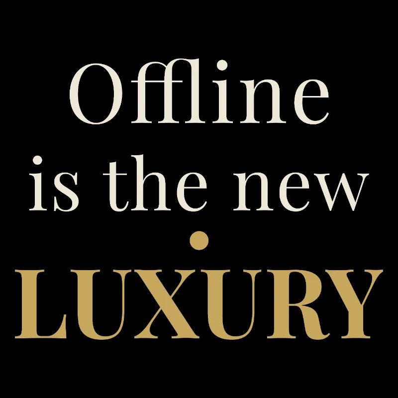 Offline is the New Luxury – Minimal Design