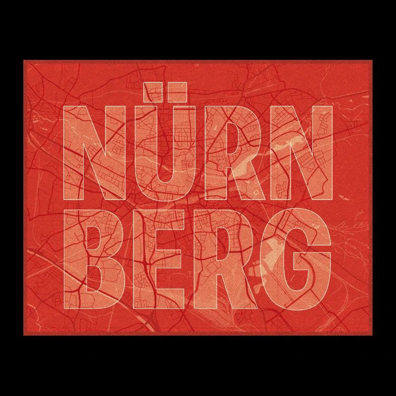Nürnberg Stadtkarte Bold
