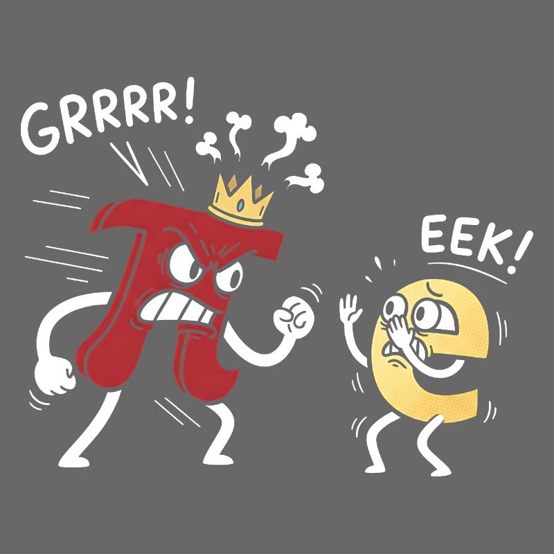 Mathematik Konstanten Pi bedroht e Comic