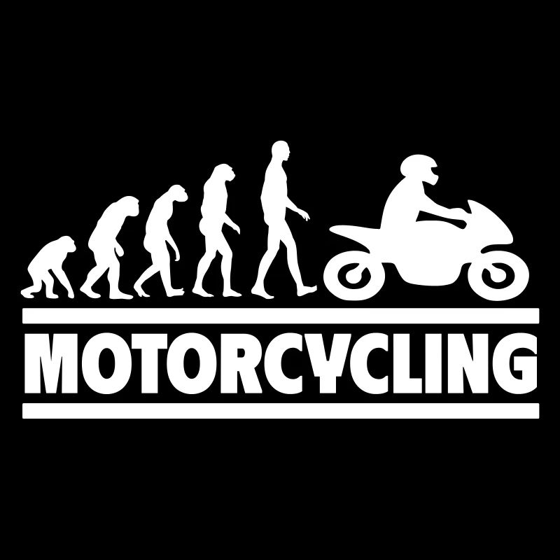 Motorradfahren Evolution Perfektes Geschenk Biker