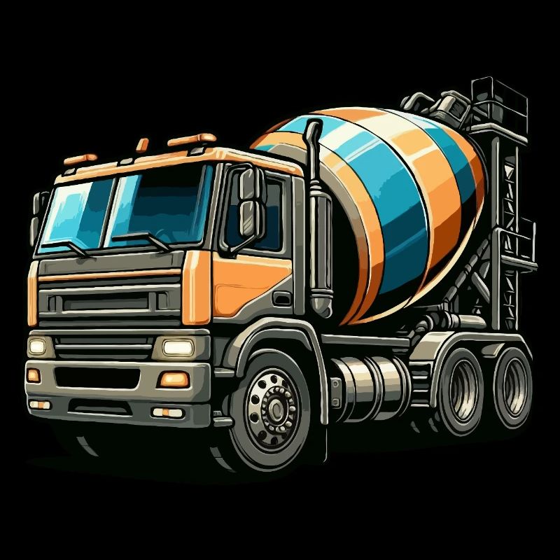 Cement mixer large