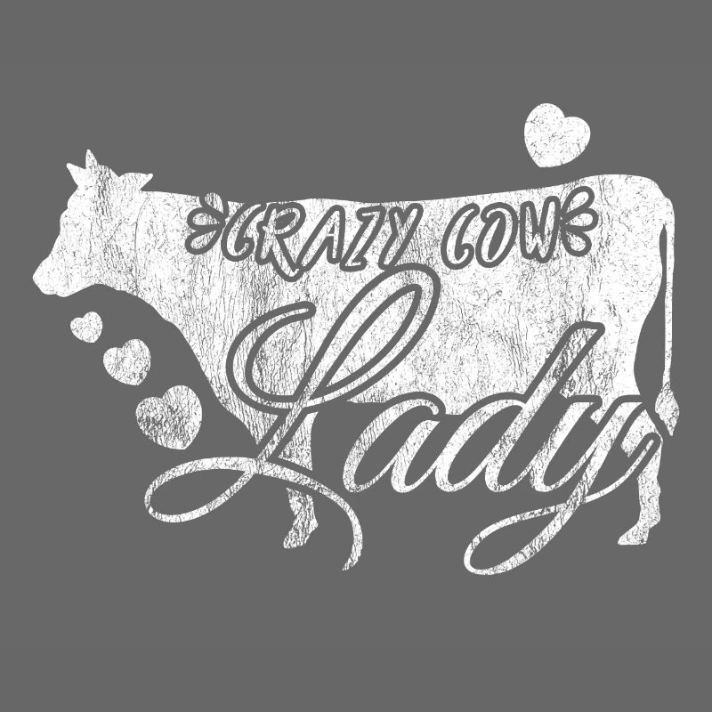 Crazy Cow Lady Geschenk Kuh Dame Bauerin Bauer