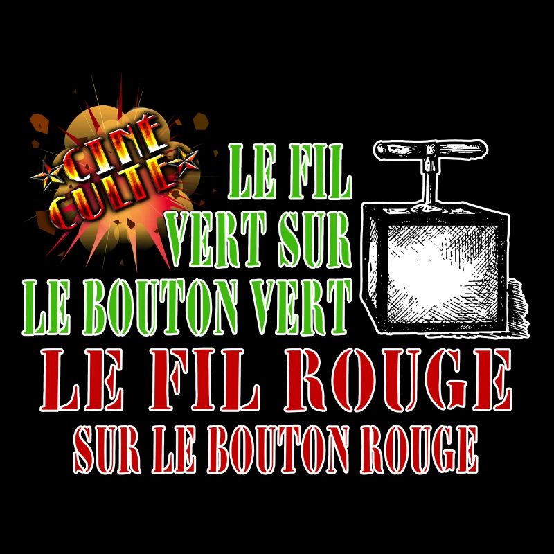 le fil vert sur le bouton vert