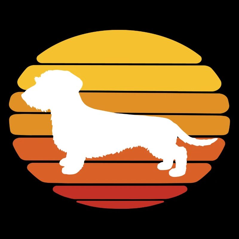 Dog Dachshund Sunset Design