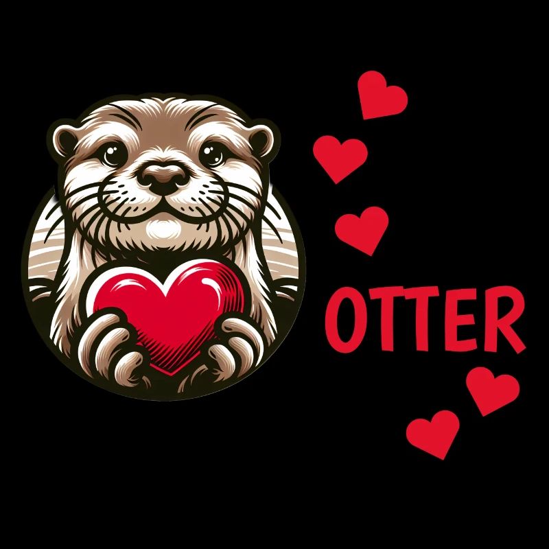 Otter half liebe geschenk