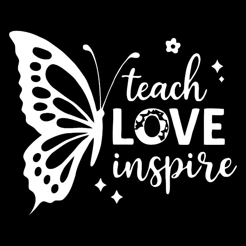 Empowering Butterfly Motif with Inspirational Text