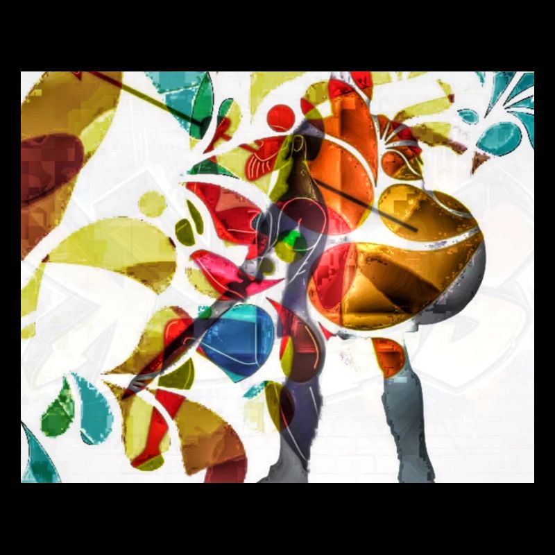 Confettis arc-en-ciel dansants vibrants