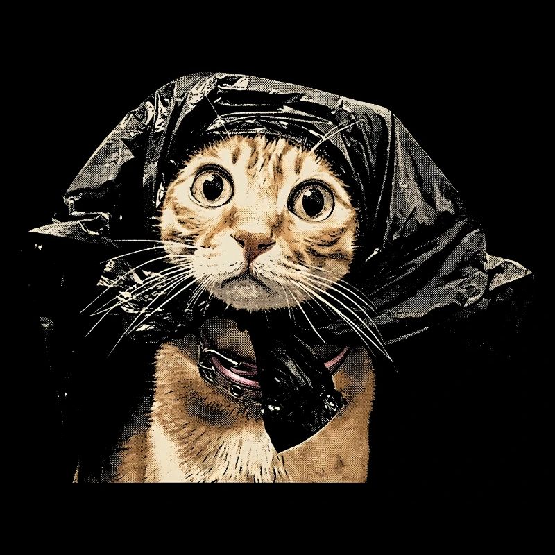 Fantôme du pelage de chat dans l’ombre