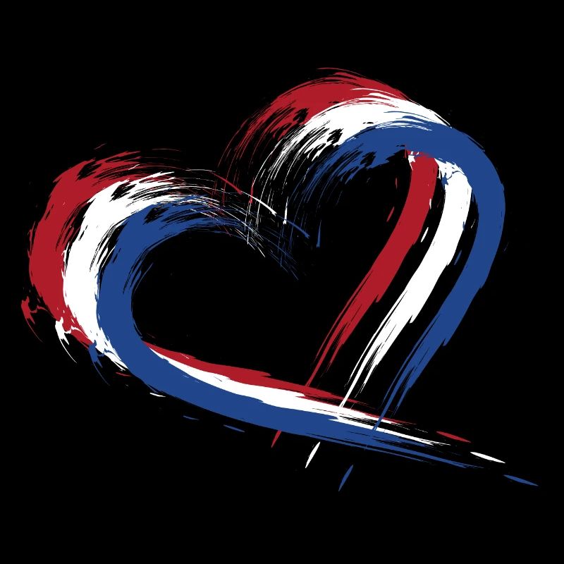Drapeau, de, pays-bas, drapeau, couleurs, coeur
