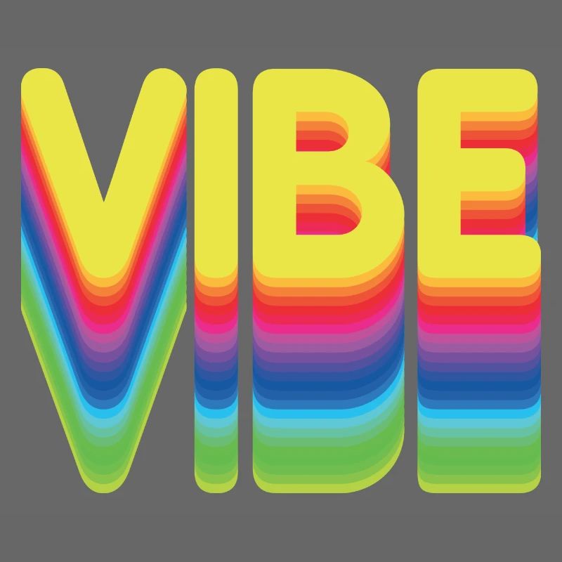 Nur gute Vibes - retro style