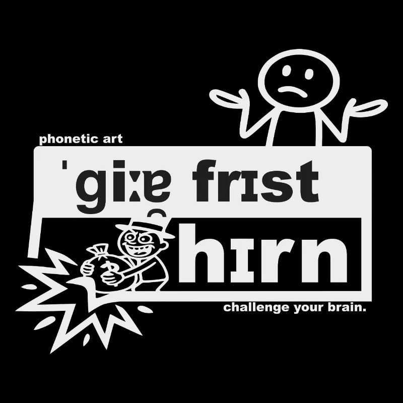 Greed eats the brain - phonetic art